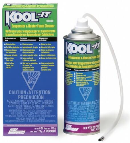 image of Kool-it evaporator cleaner to remove smell from your car's AC
