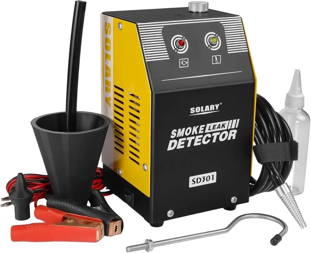 This image shows a smoke machine for testing the EVAP system on your car