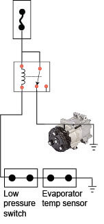 compressor clutch wiring diagram