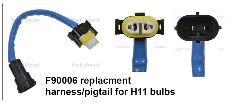 H11 headlight connector