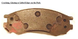 cracked brake pad