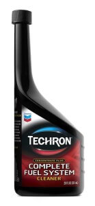 Bottle of Chevron Techron Complete Fuel System cleaner