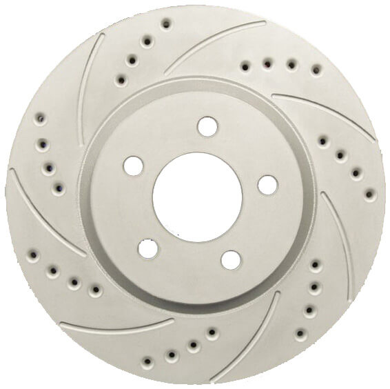 slotted drilled brake rotor