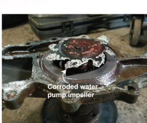 corroded water pump