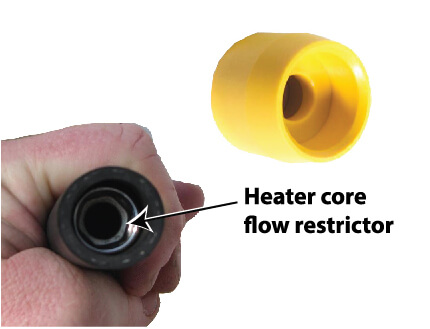 image of heater core flow restrictor