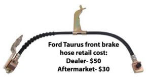 brake hose cost