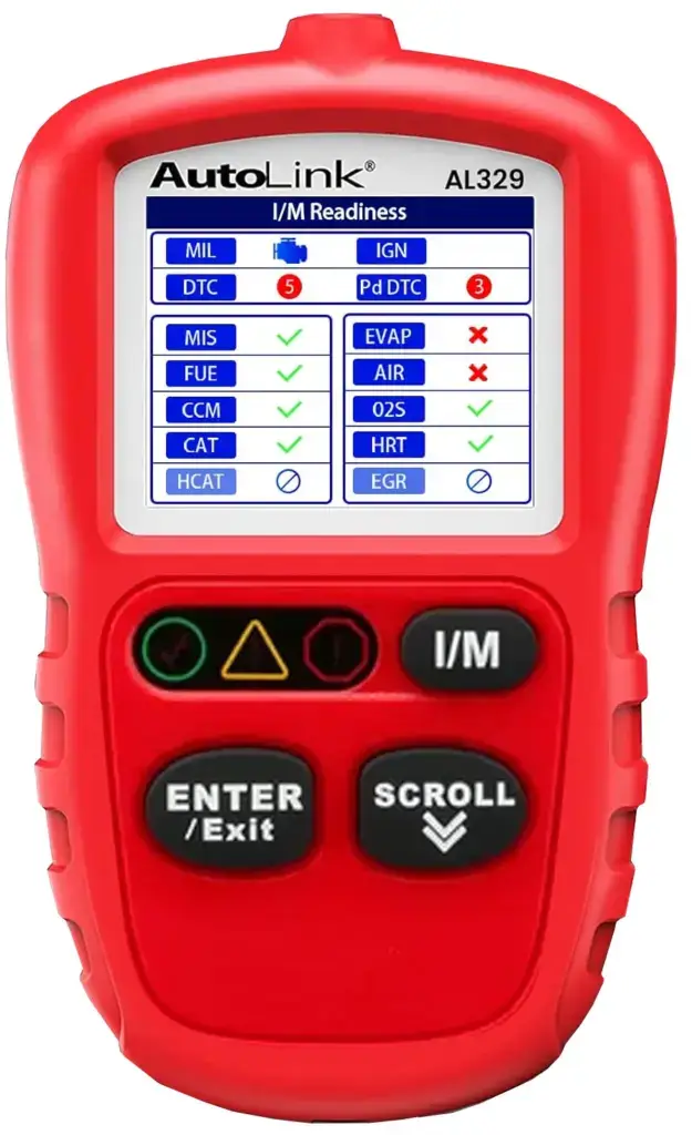 scan tool showing readiness monitor status