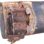 rusted muffler