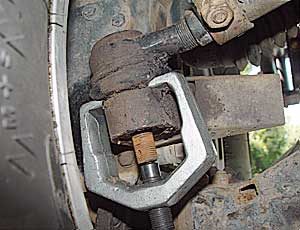 tie rod end removal with a special puller tool