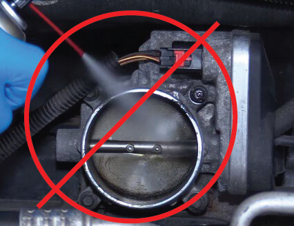 cleaning an electronic throttle body