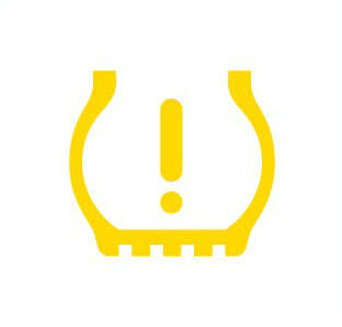 Dash symbol of a tire pressure warning