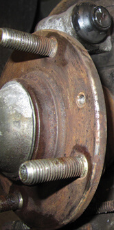 rust on wheel hub