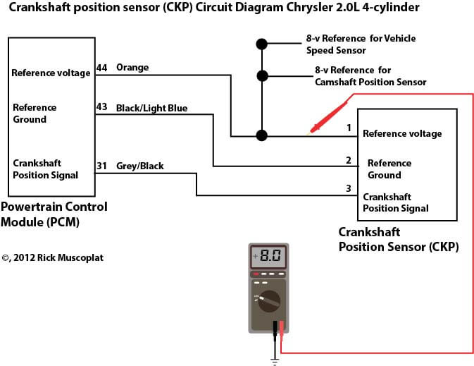 chrysler 2.0 crankshaft sensor reference voltage wiring diagram