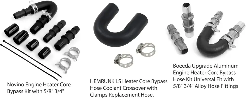 images of heater core bypass hoses