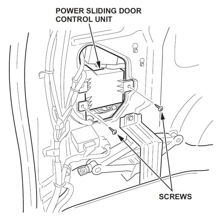 Honda Odyssey Sliding Door Doesn T Work, Honda Odyssey Sliding Door Latch Assembly