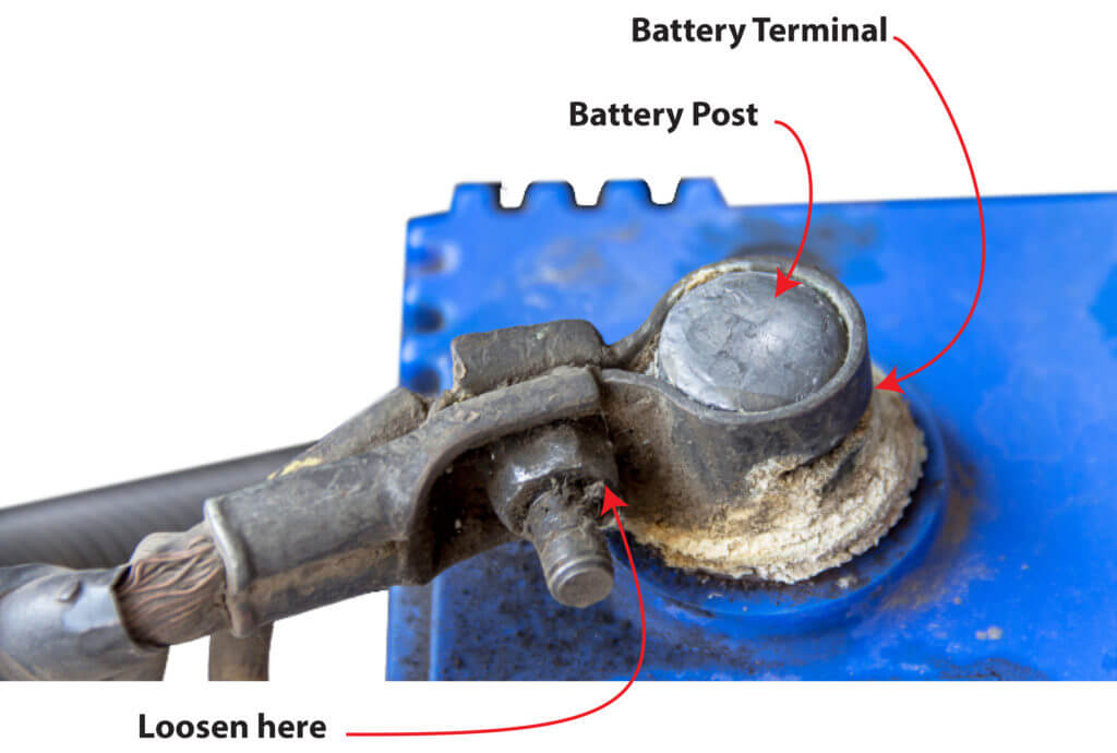 remove car battery terminal