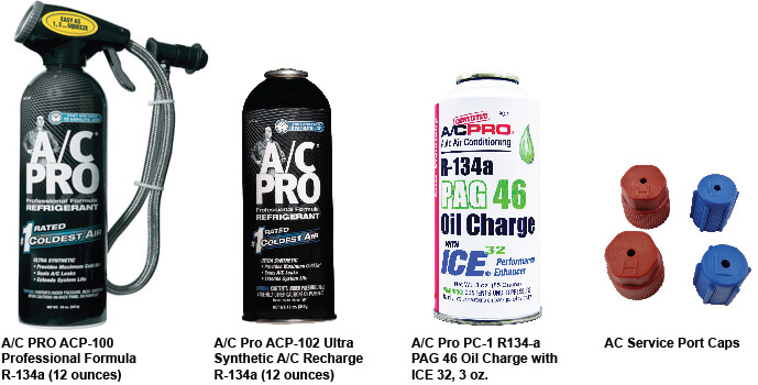 AC R-134a refrigerant recharge kit