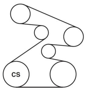 serpentine belt diagram
