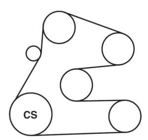 serpentine belt diagram