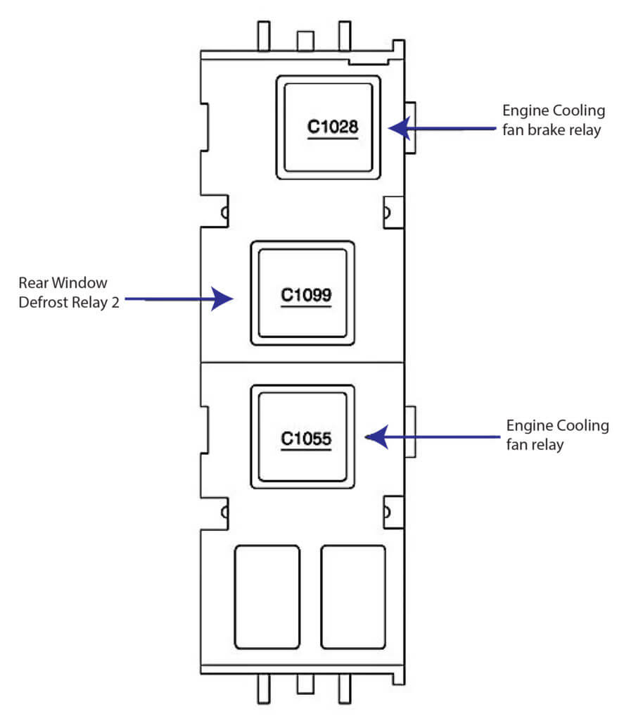 2006 Ford Taurus Fuse Diagrams for Relay Center Box
