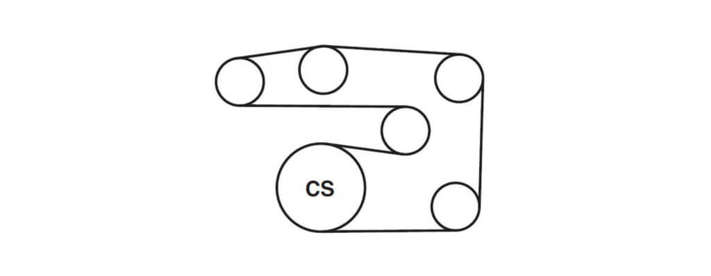 Chevrolet serpentine belt diagram