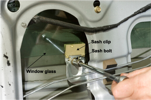 car window sash clip