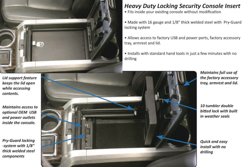 truck organizer and security compartment tuffy security products