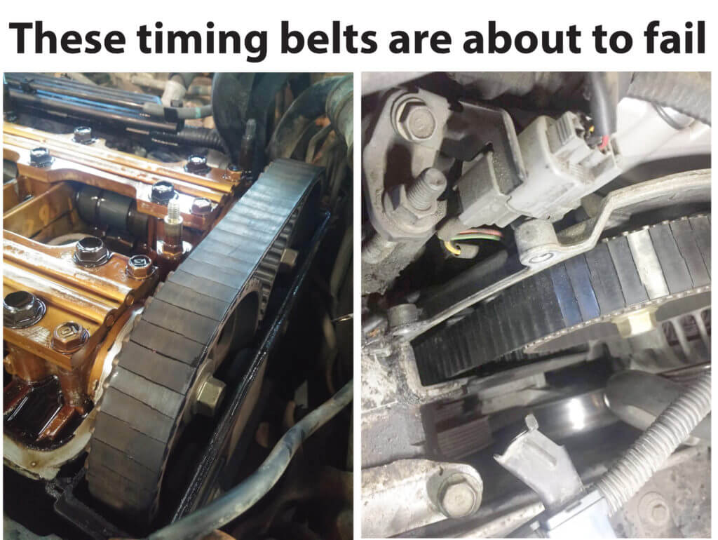 timing belt cracks