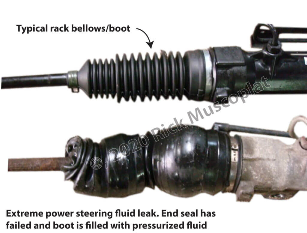 leaking power steering rack