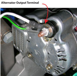 alternator output terminal