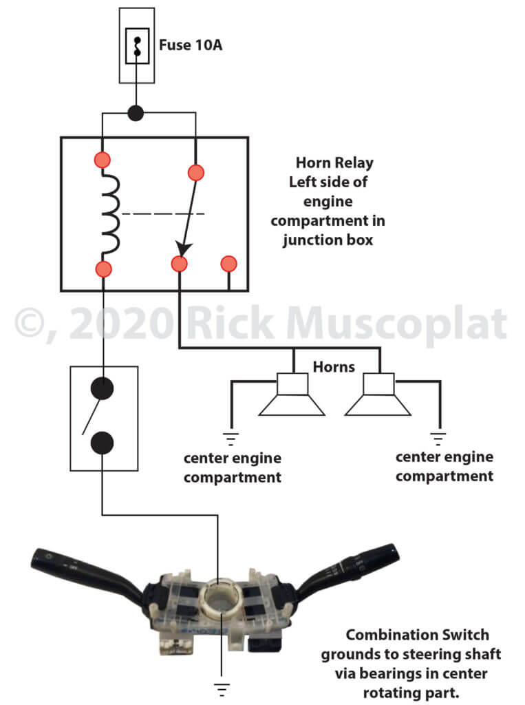 Toyota sienna horn wiring diagram