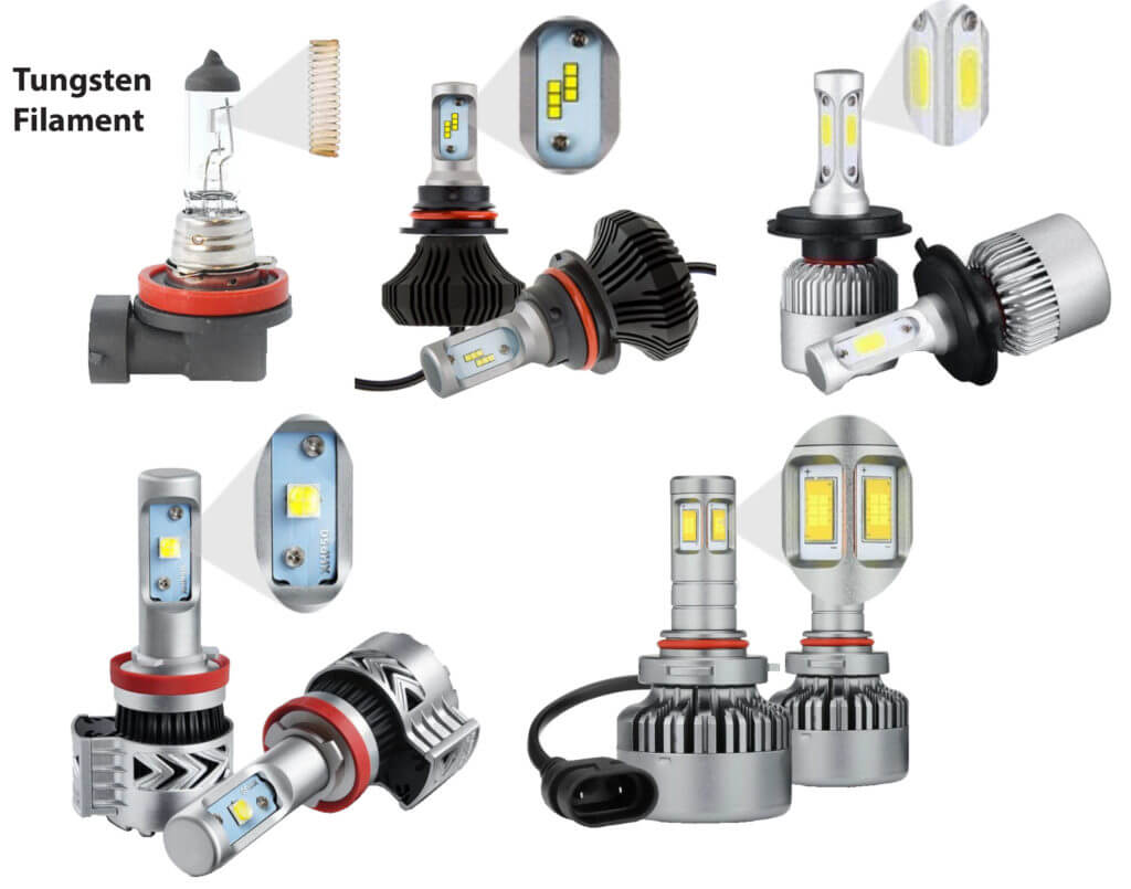 LED headlight bulbs