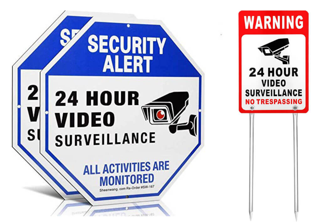 yard security signs