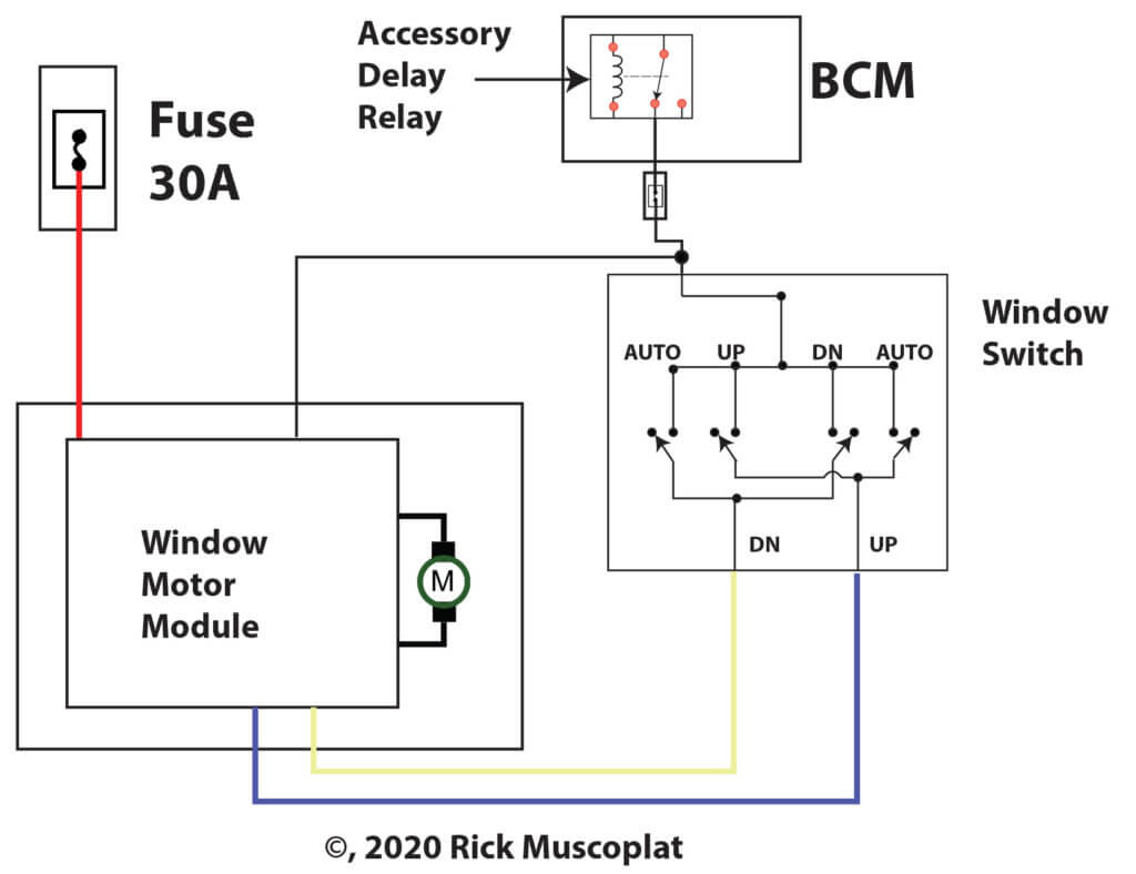 Ford power window wiring diagram