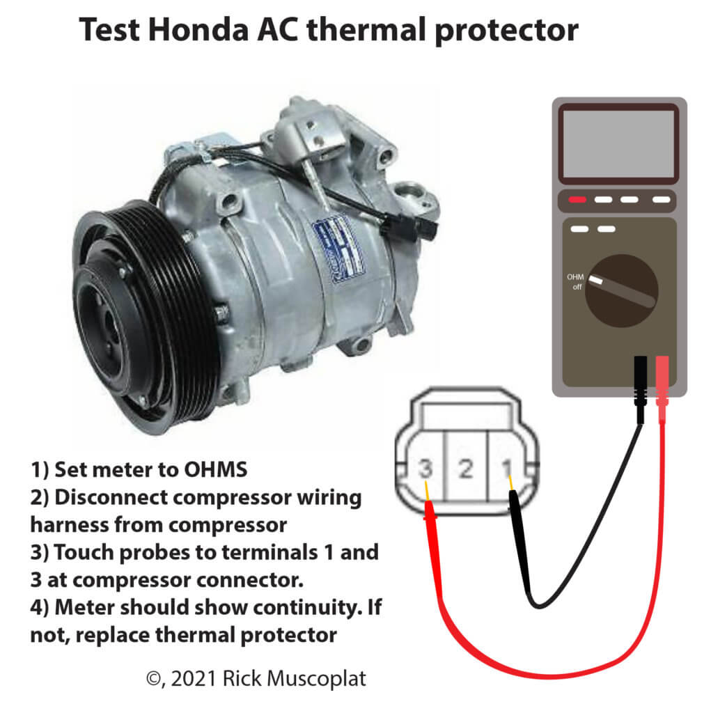 test honda AC thermal protector