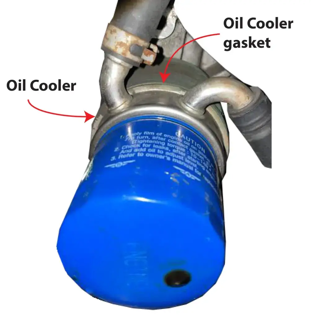 oil cooler and oil filter leak