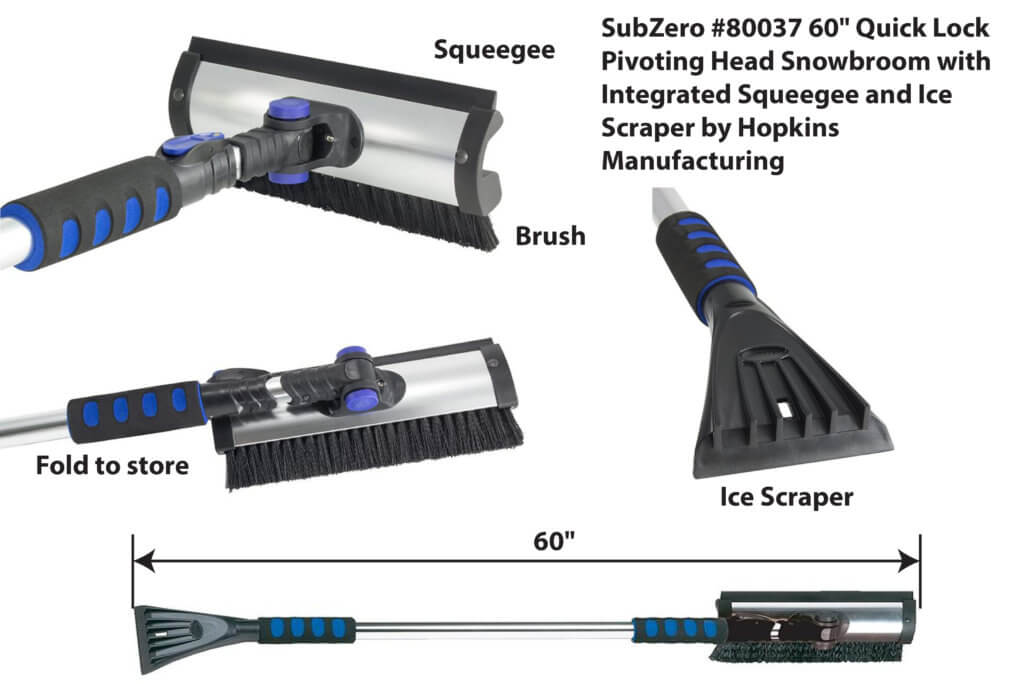 3 New Hopkins 19621 Duo Grip Snowbrush 22" Ice Scraper 