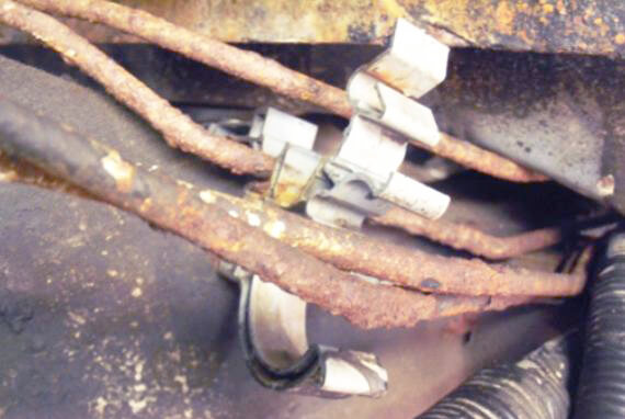 rusted brake lines
