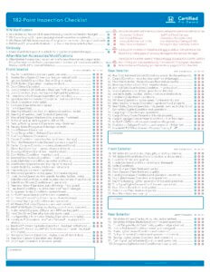 Honda CPO checklist