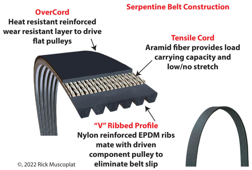 serpentine belt construction