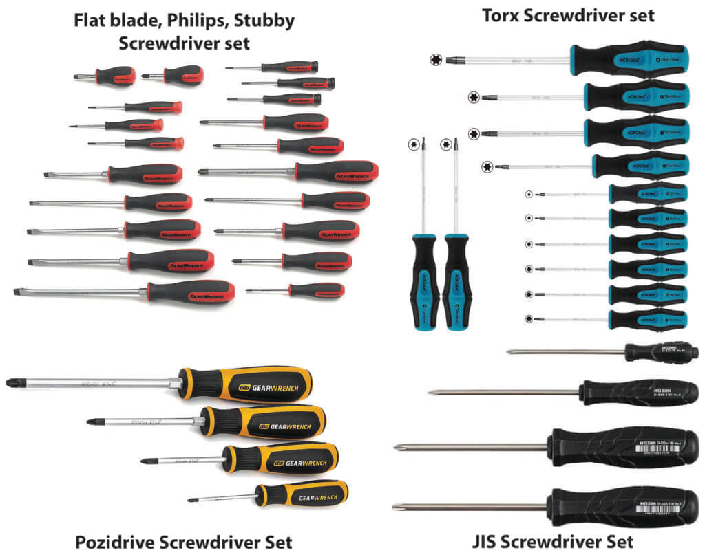 screwdriver sets for auto mechanics