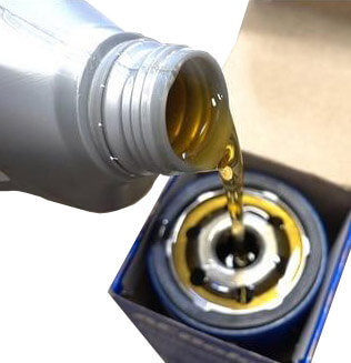 prefill engine oil filter