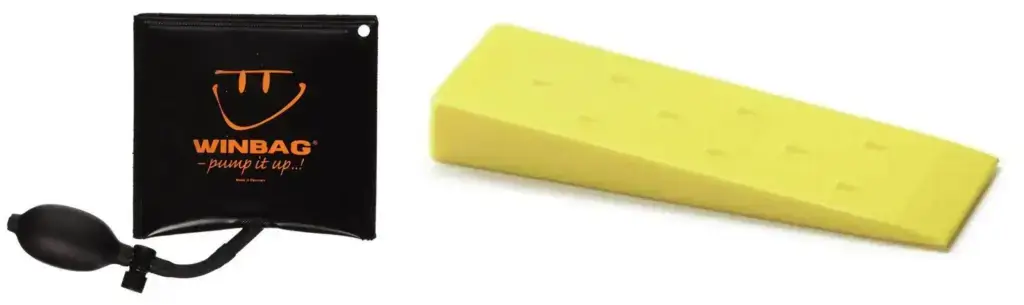 air wedge and plastic wedge
