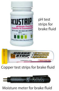 test strips for brake fluid