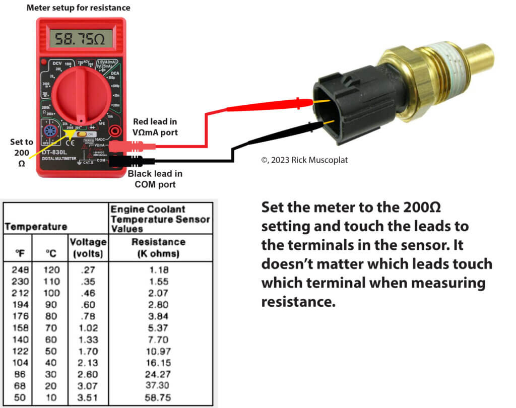 testing resistance with a multimeter