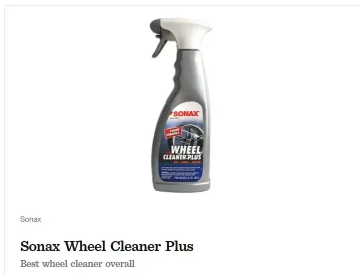 sonax wheel cleaner