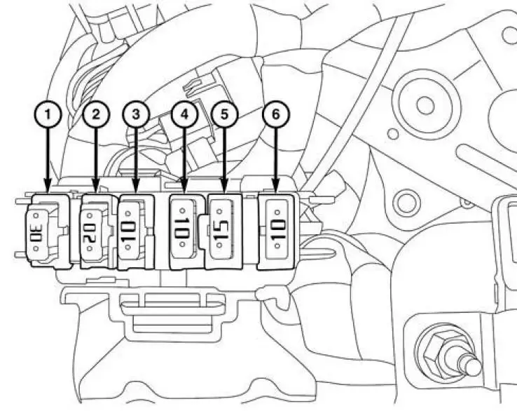 2013 Dodge Ram external power distribution box fuse diagram