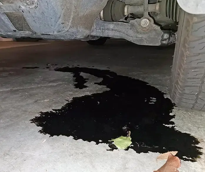 motor oil leak under car