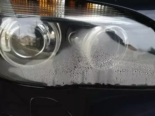 image showing condensation in headlight