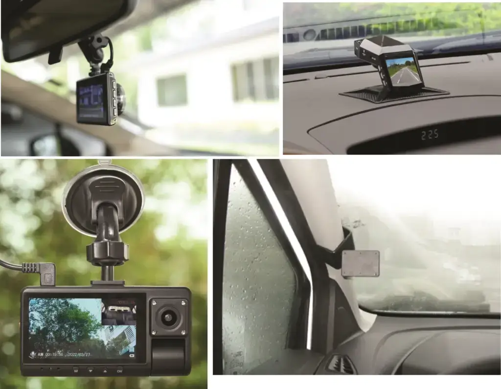 dash cam mounting locations